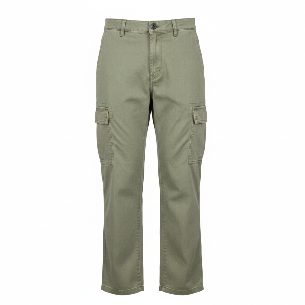 Women's Denim Co. Olive Green Utility Cargo Pants