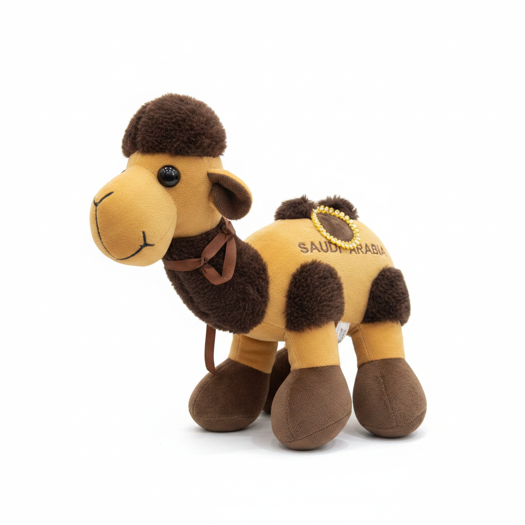Brown and Tan Plush Camel Soft Toy