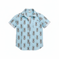 Cotton On Kids Blue Pineapple Short Sleeve Shirt Size 8