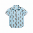 Cotton On Kids Blue Pineapple Short Sleeve Shirt Size 8