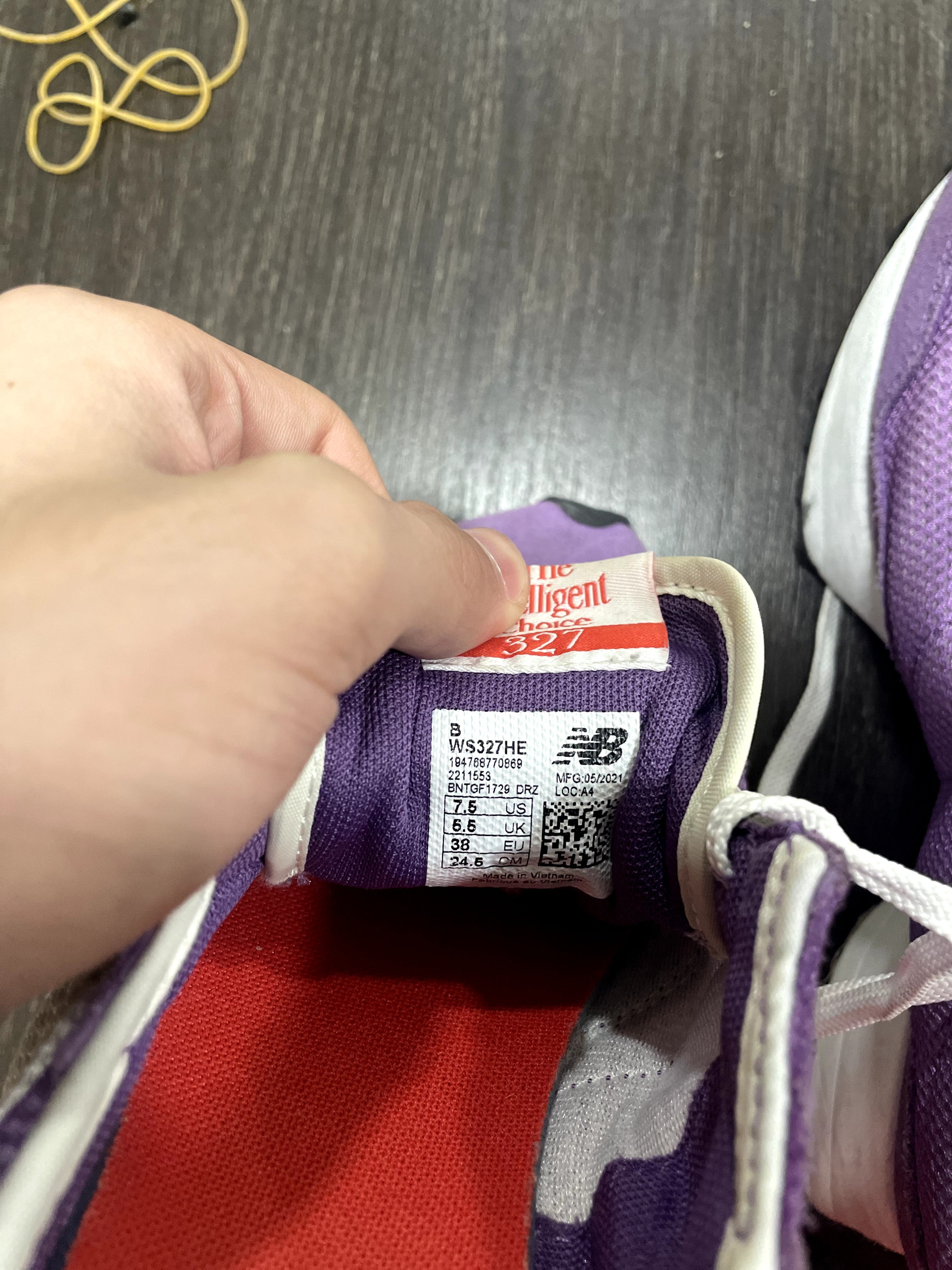 Women's Purple Retro Suede & Mesh Sneakers