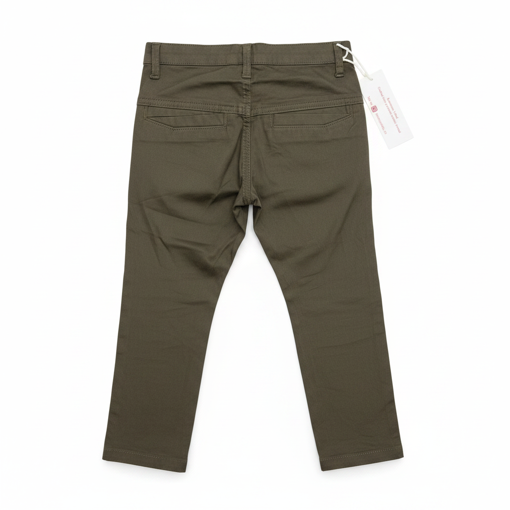 Heritage Kids Kids Olive Green Cotton Twill Chino Pants