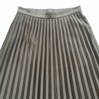 Women's Elegant Black Pleated Midi Skirt