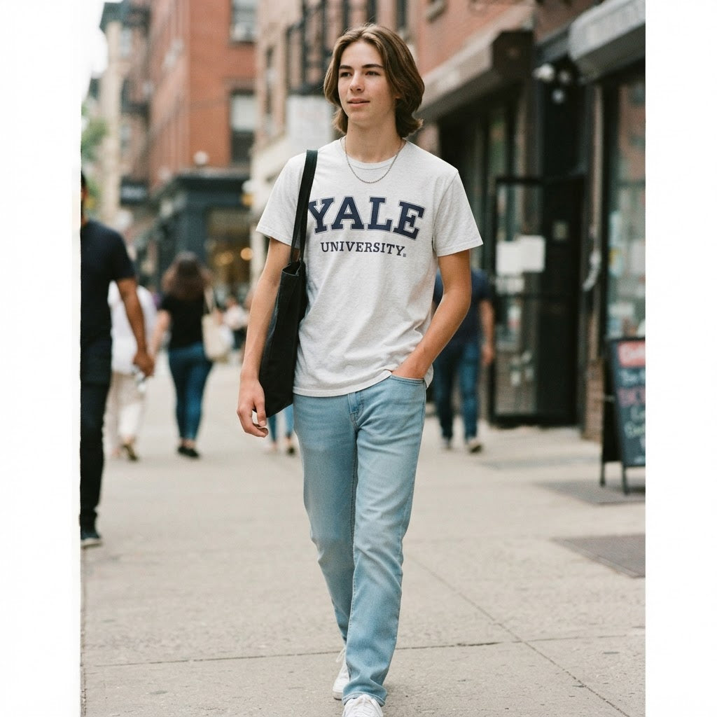 Yale University Heather Ash Grey Yale University Graphic You
