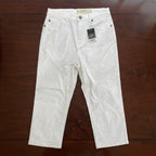 esmara Women's Optic White Skinny Fit Capri Trousers