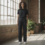 represent Black Relaxed Cargo Trousers with White Contrast S