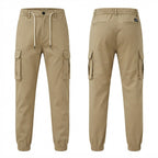 NICENICENIC Khaki Cargo Jogger Trousers with Bellowed Pocket
