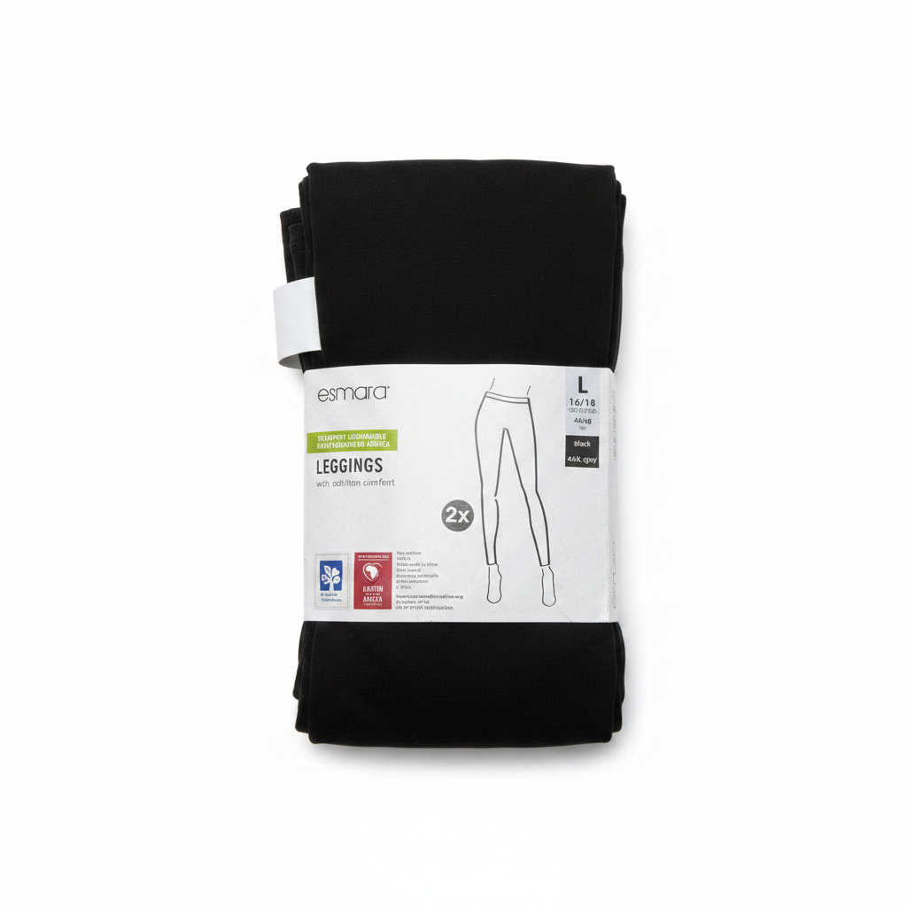 Esmara Women's Black Cotton Leggings