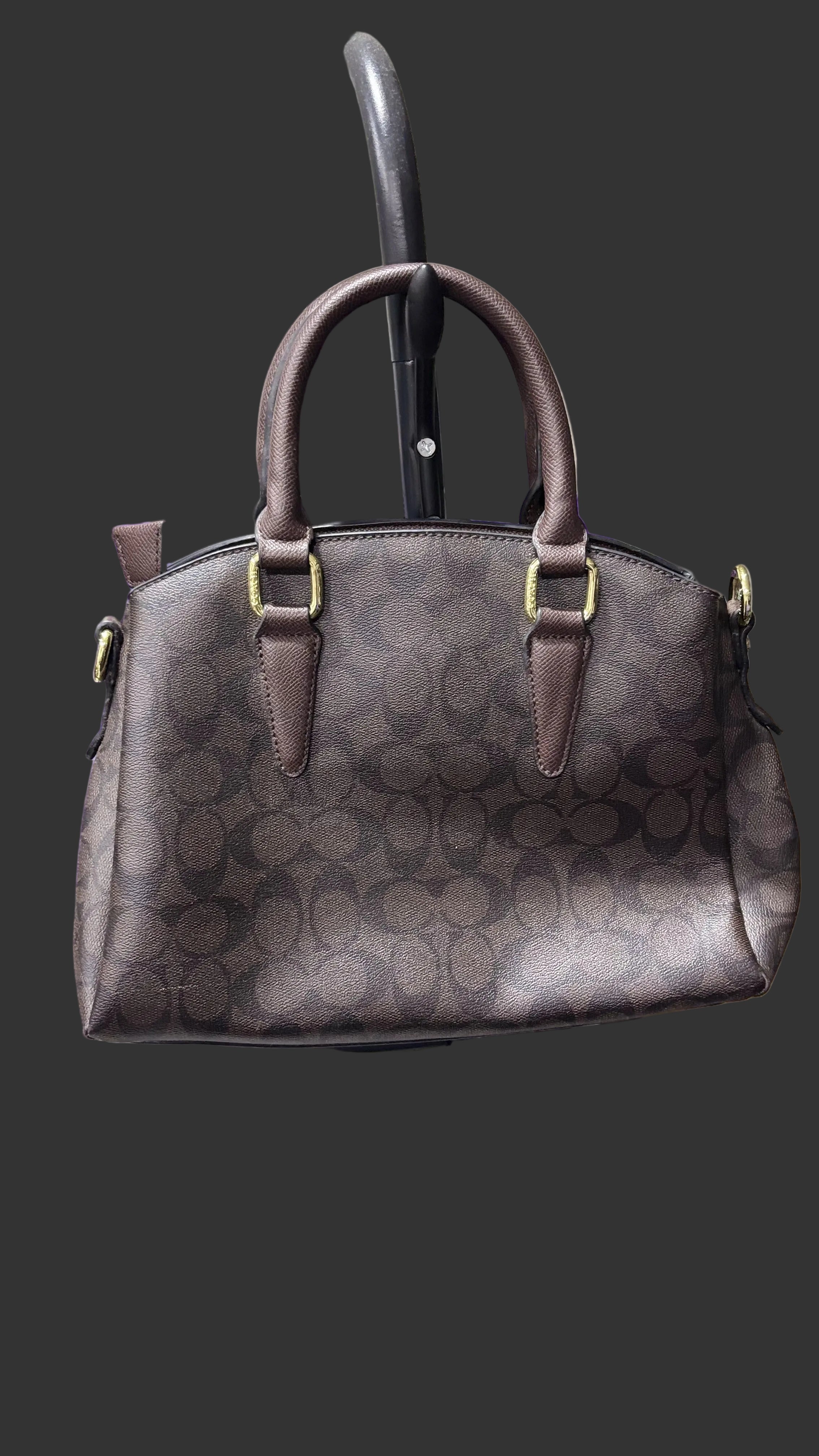 COACH NEW YORK Coach Signature Monogram Brown Satchel