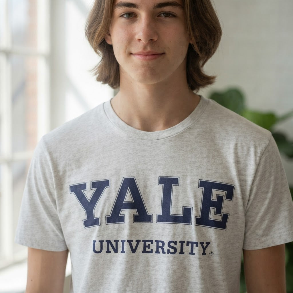Yale University Heather Ash Grey Yale University Graphic You