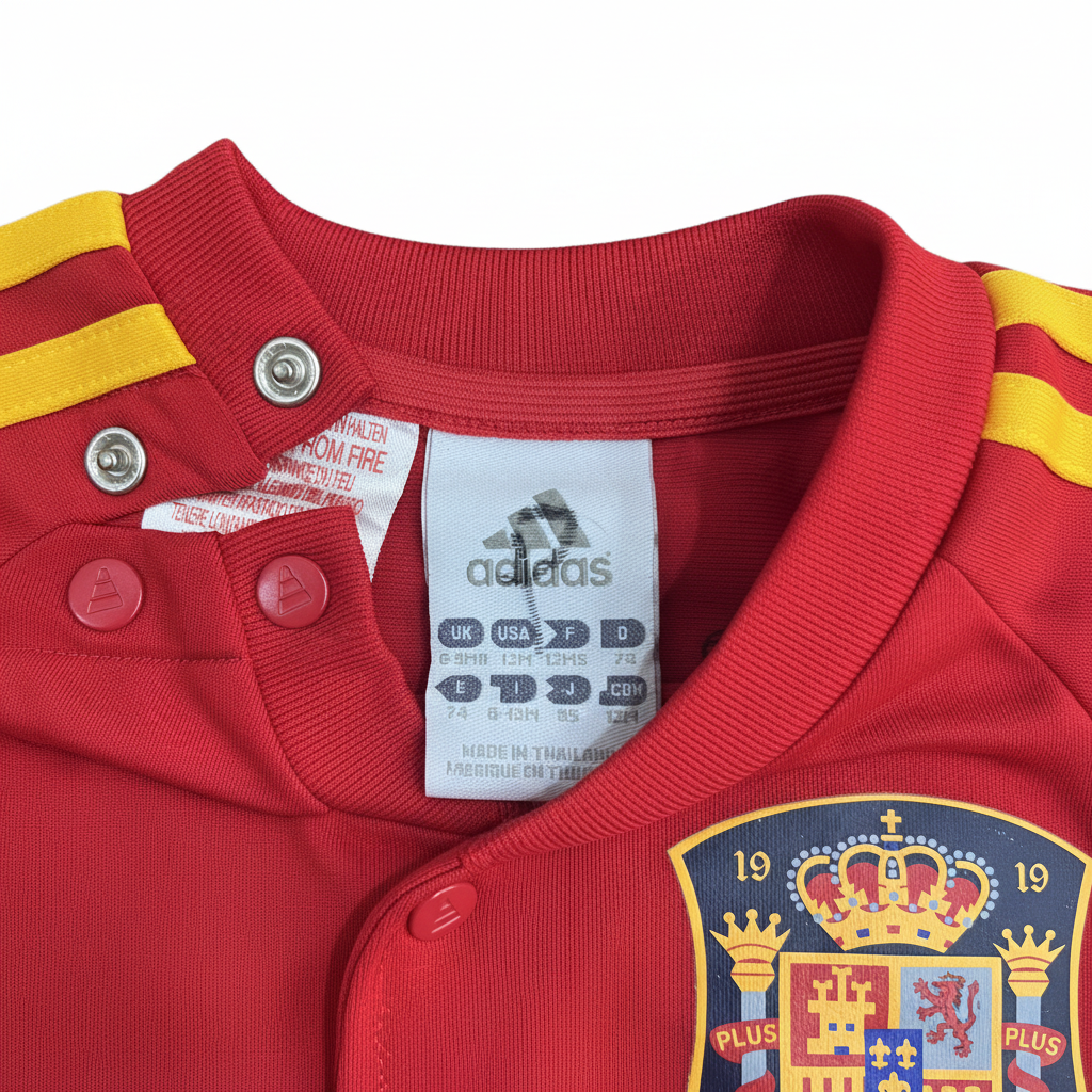 adidas Kids' Red Short Sleeve Football Jersey with Crest