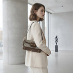 GUCCI 650833 Monogram Small Flap Shoulder Bag with Horsebit