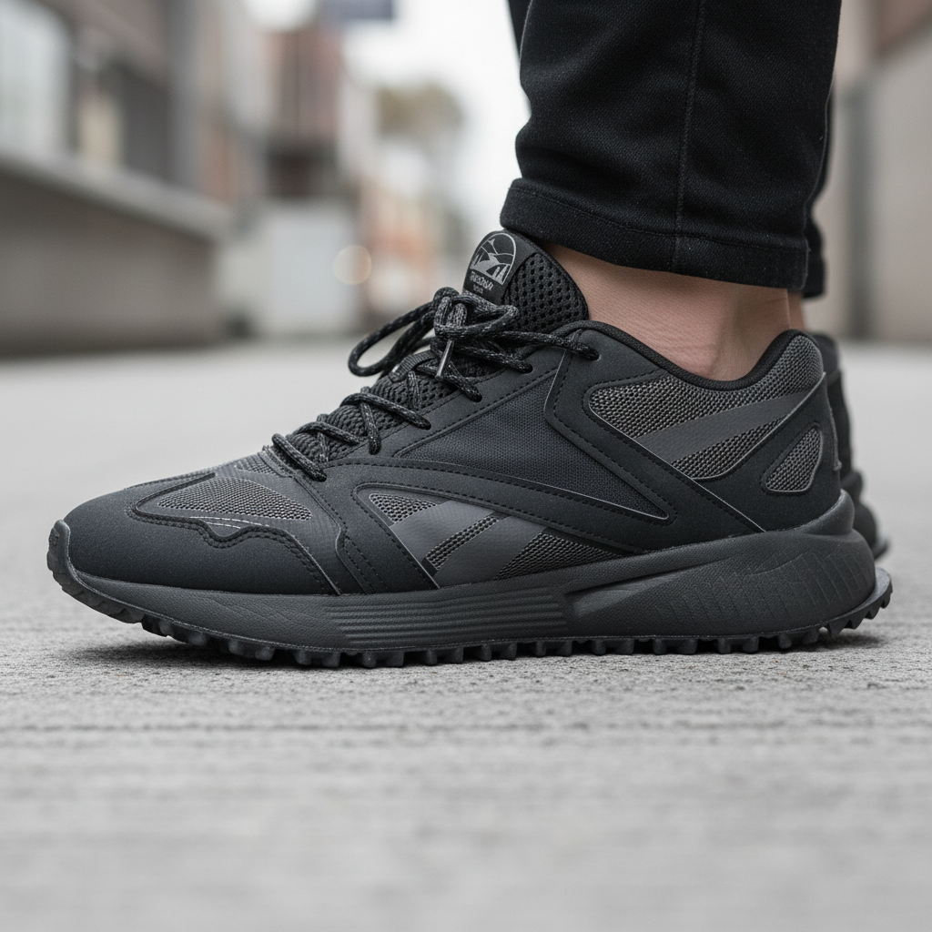 Reebok Men's Black Trail Running Shoes - Premium