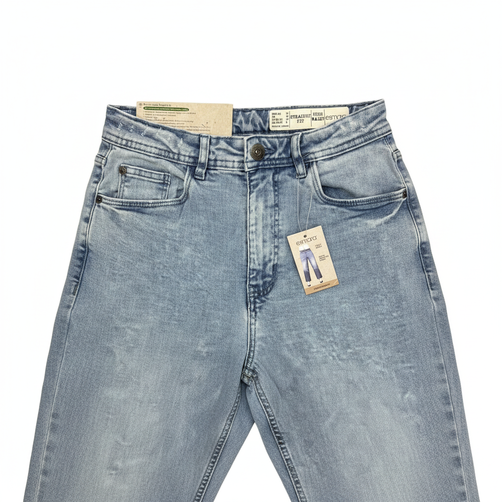 Esmara Women's High Waist Light Wash Straight Leg Jeans
