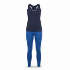 Slazenger Women's Navy Cotton Ribbed Sports Vest Top