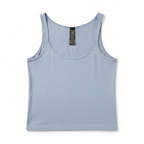 Women's Light Blue Scoop Neck Jersey Tank Top