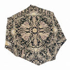 Women's Brown Ornamental Print A-Line Midi Skirt