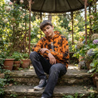 [WearU Generated:campaign_1] Orange Cotton Blend Tie-Dye Boxy Hoodie – campaign 1