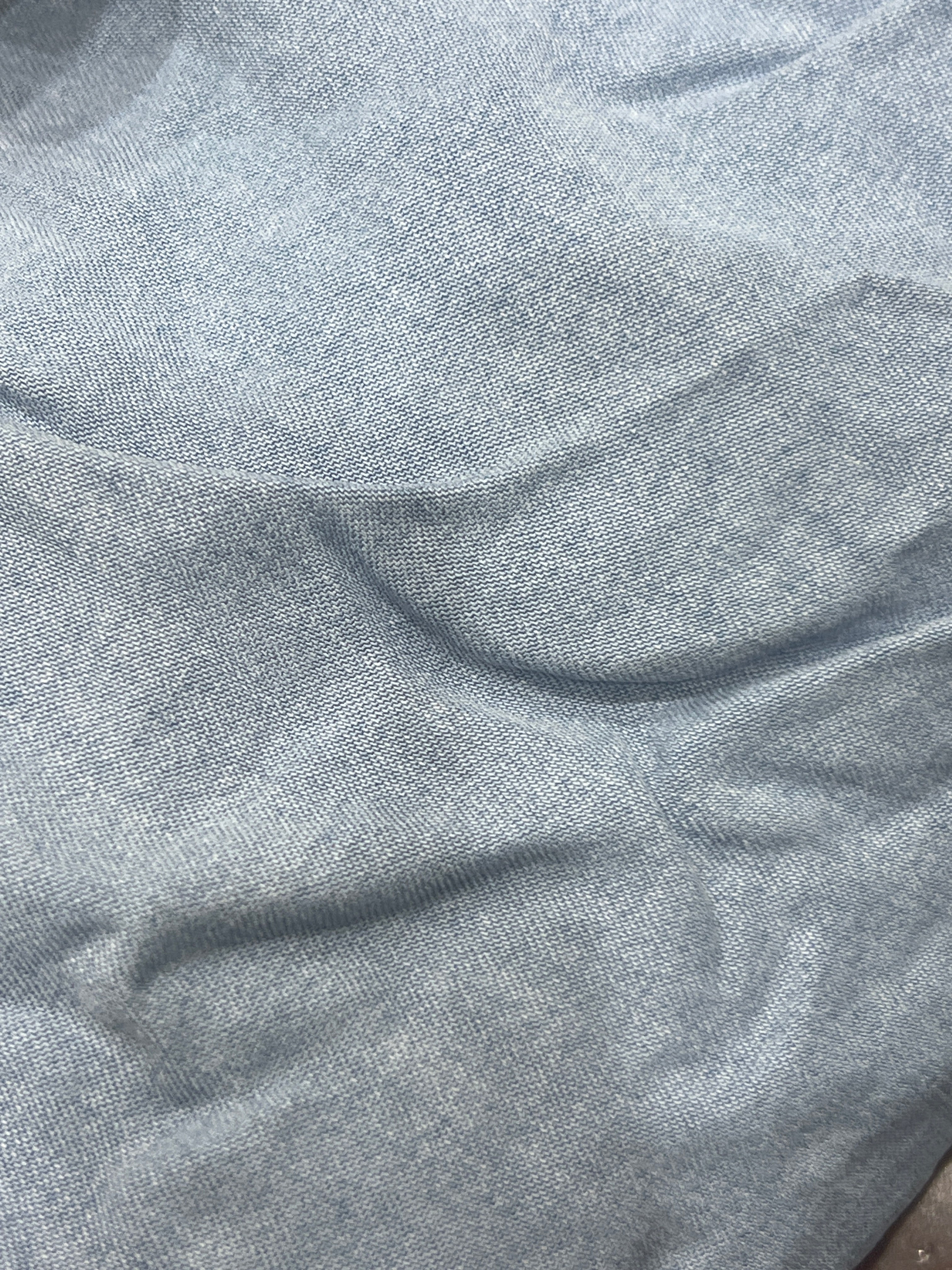 Women's Light Blue Wide Leg Lyocell Drawstring Trousers