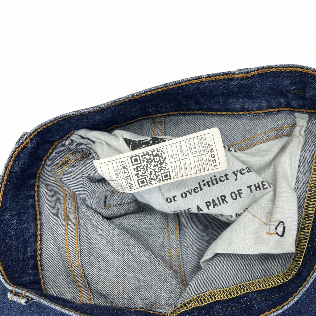 Women's Mid-Wash Straight-Leg Blue Denim Jeans
