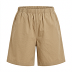 SHEIN SHEIN Khaki Kids Elasticated Waist Relaxed Shorts