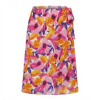 Esmara Multi-Floral Painterly Print Crinkle Midi Skirt