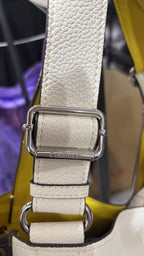 Calvin Klein Calvin Klein White Grained Monogram Tote