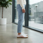 PUMA, FOREVER BETTER Puma White & Pink Leather Gum Sole Snea