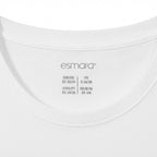 esmara Women's Classic White Crew Neck Cotton T-Shirt