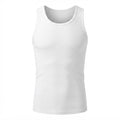 LIVERGY Men's White Ribbed Cotton Tank Top - Classic Scoop N