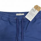 Men's Navy Blue Drawstring Tapered Chinos