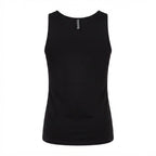 Women's Black Scoop Neck Cotton Jersey Tank Top