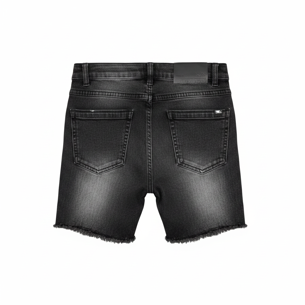 name it. Kids' Bright Green Button-Fly Woven Cotton Shorts