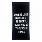Women's Black Heart Graphic Wide Leg Jeans