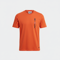 Adidas Men's Orange Graphic Logo T-Shirt - Premium