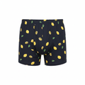 Livergy Men's Black Lemon Print Cotton Boxer Shorts