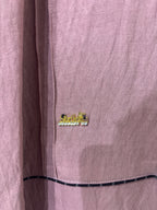 Strive Dusty Mauve Long Kurta with Scalloped Black Trimmed H
