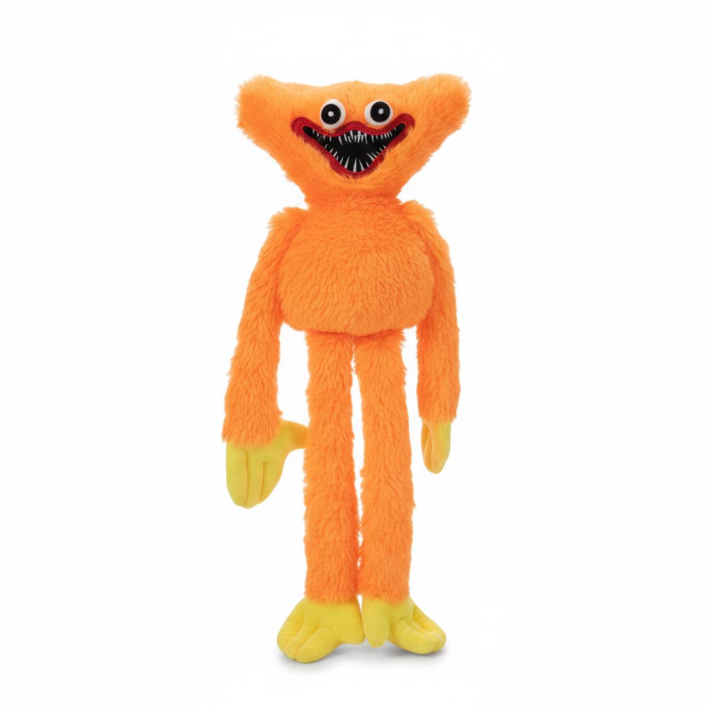 Orange Huggy Wuggy Poppy Playtime Plush Toy