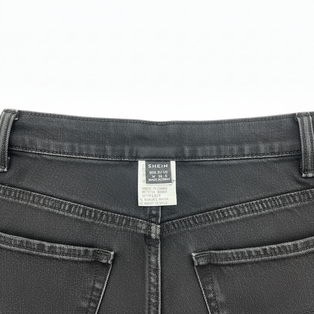 Women's Black High-Waist Flare Jeans with Raw Hem