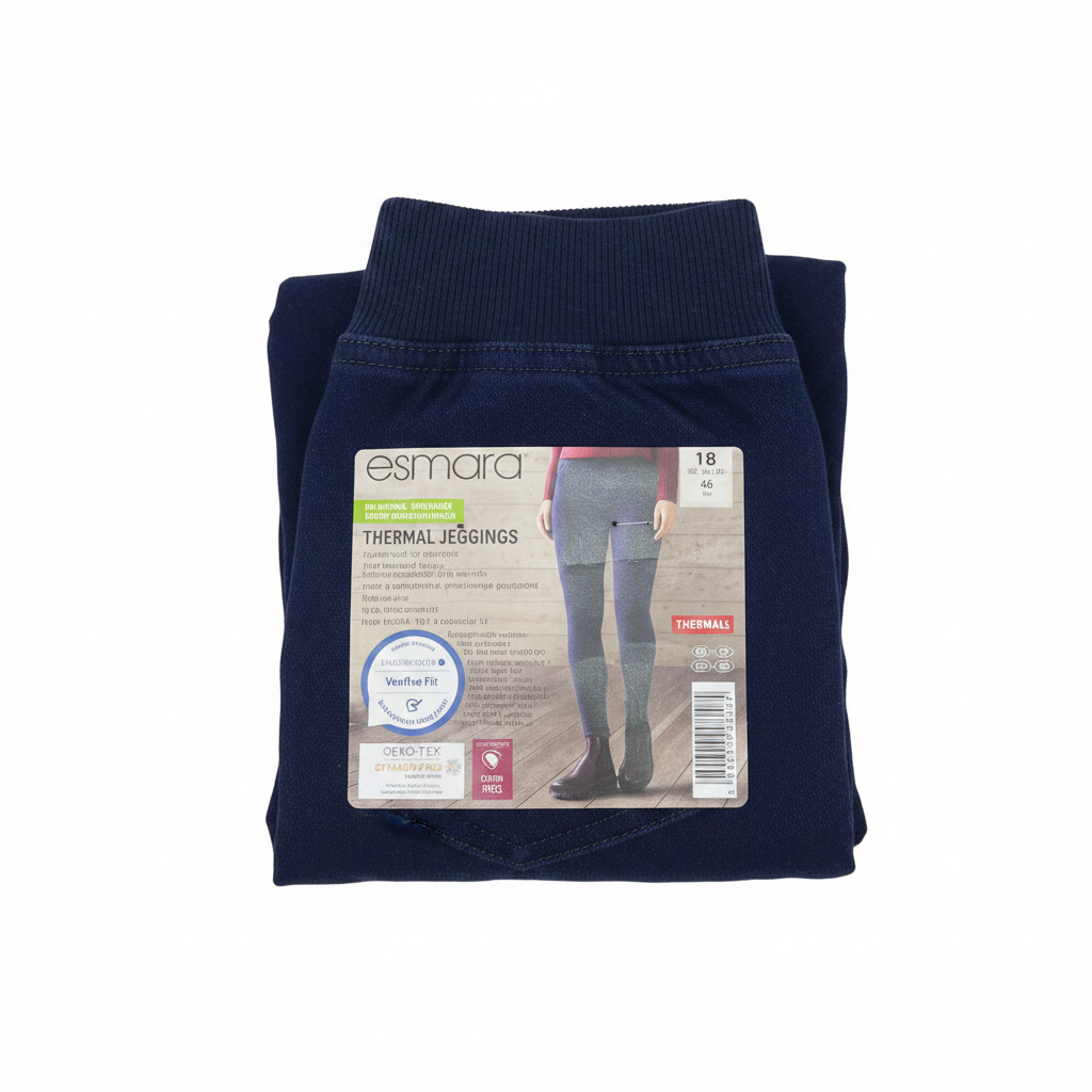 Esmara Women's Dark Navy Stretch Slim Fit Trousers