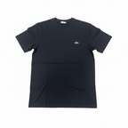 LACOSTE Women's Black Graphic Logo Crew Neck T-Shirt