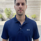 Under Armour Royal Navy Blue Loose Fit Performance Polo Shir