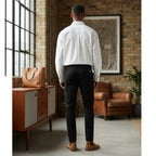 JACK&JONES Men's Black Slim-Fit Cotton Utility Cargo Trouser