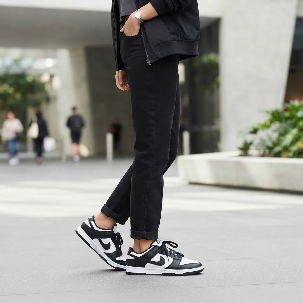 NIKE Nike Dunk Low Panda Black White Sneakers