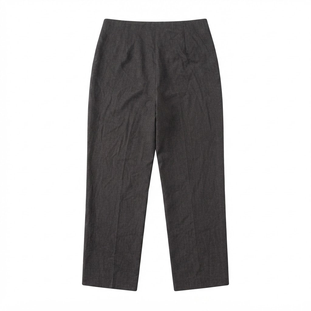 Women's Charcoal Grey High-Waisted Tailodark grey Trousers