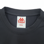 Kappa Men's Black Embroidered Logo Cotton T-Shirt Size M