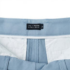 Women's Light Blue High-Waisted Pleated Trousers