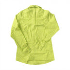 Women's Lime Green Polka Dot Button-Down Shirt