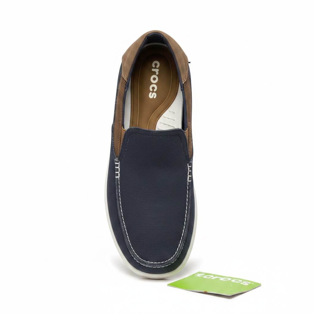 Tommy Hilfiger Men's Navy Canvas Slip-On Shoes