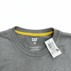 Men's Caterpillar Long Sleeve Logo T-Shirt Grey Size M